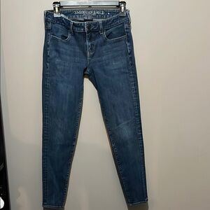 (3 for$24) American Eagle Outfitters Blue Skinny Jeans Classic Style